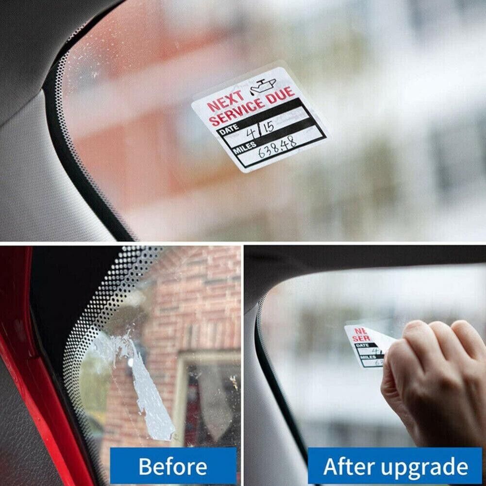 300 Oil Change Service Reminder Stickers Clear Window Lite Sticker