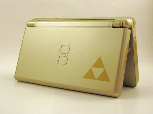 Replacement Housing for Nintendo DS Lite Glass Lens Shell Gold Zelda