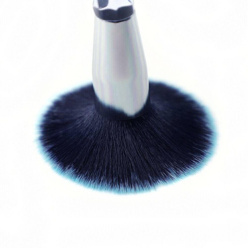 10pcs Professional Makeup Brush Crystal Blue