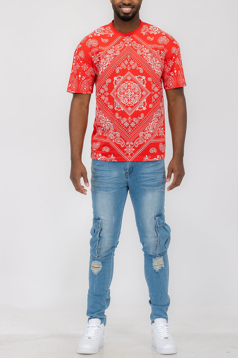 BANDANA PRINT TSHIRT