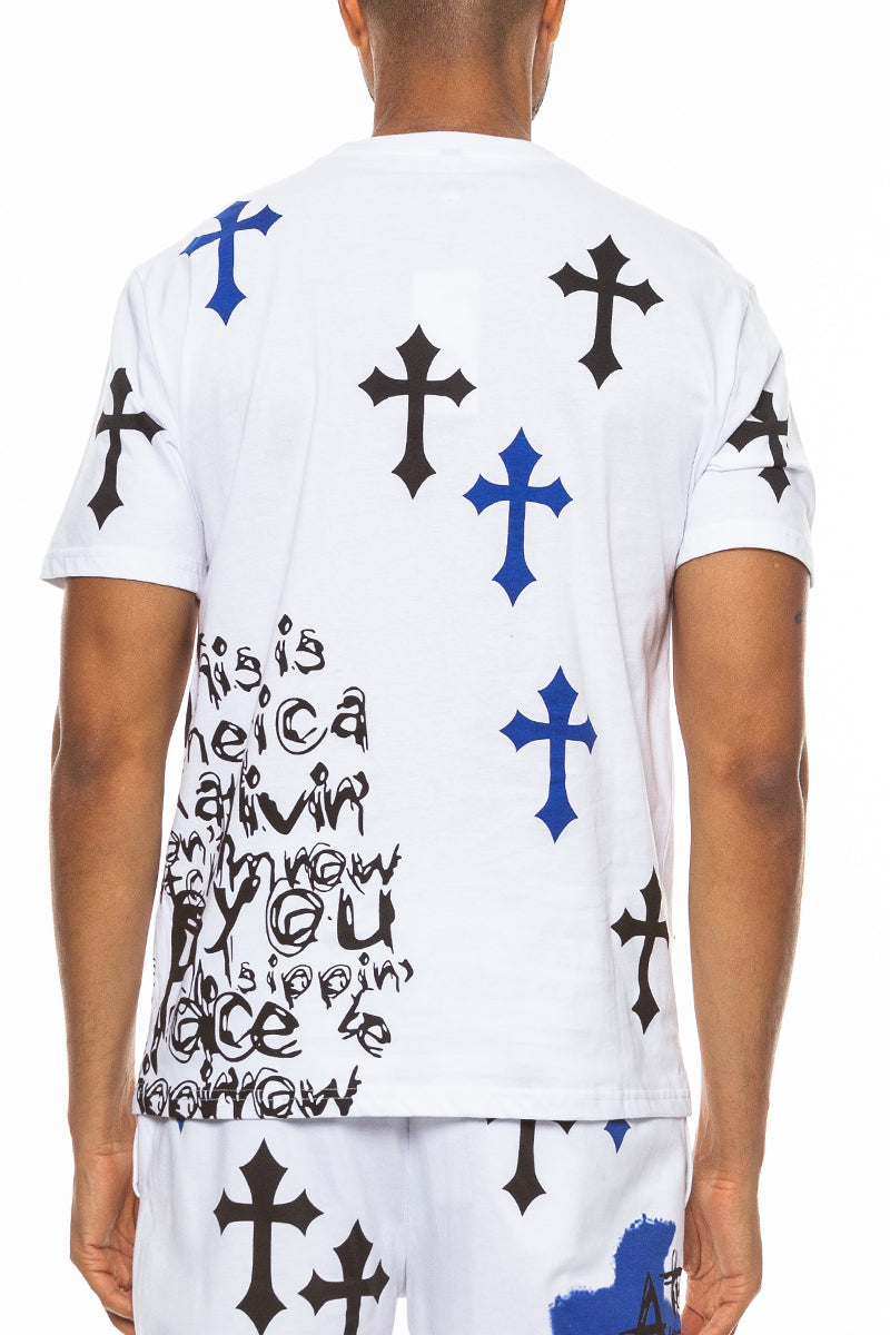 Bejewelled Chrome Skull TShirt