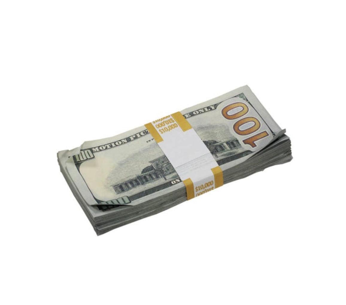 $50,000 Aged Prop Money - Full Print
