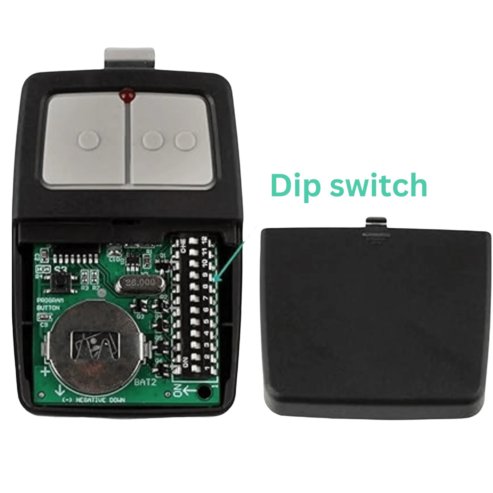 2 for Universal Clicker 375LM 375UT KLIK1U Garage Gate Door Opener Remote Dip