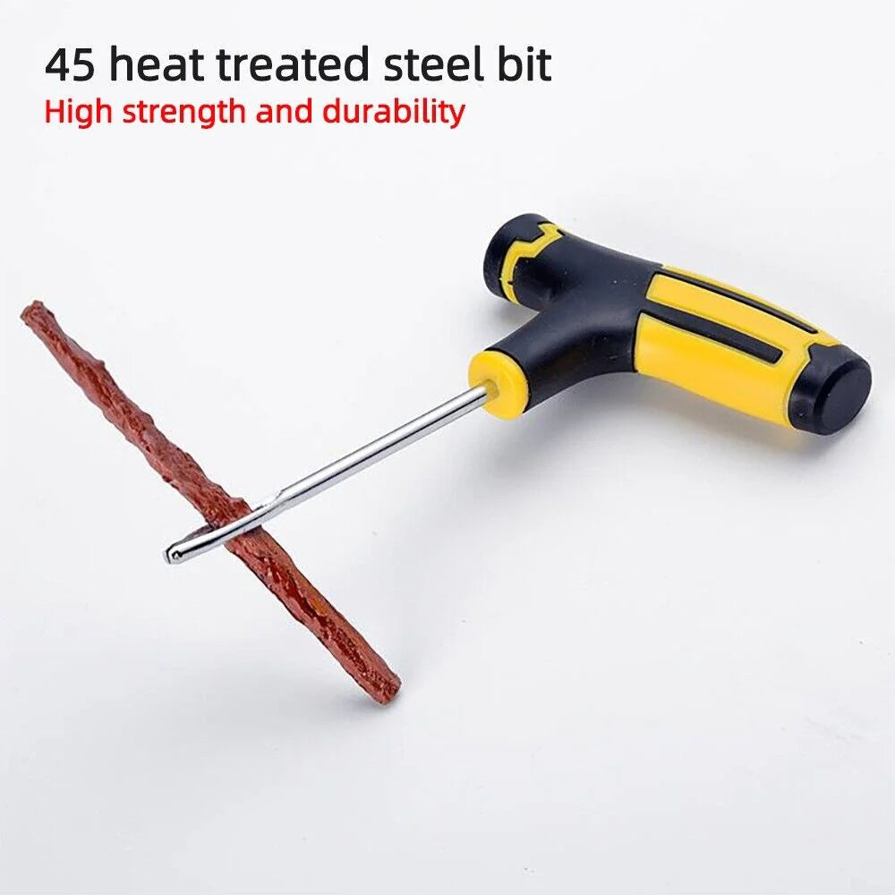68Pc Tire Repair Kit DIY Flat Tire Repair Car Truck Motorcycle Home Plug Patch