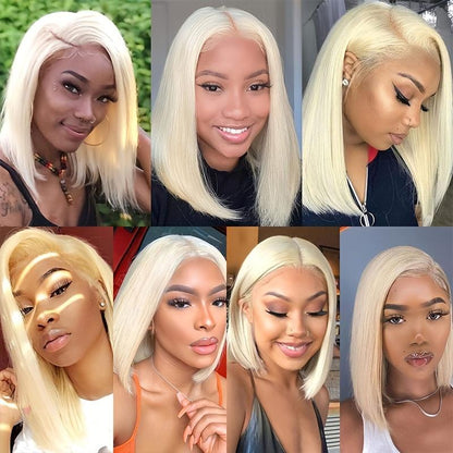4x4 Lace Closed Non-toxic Wig, Synthetic Wig, Straight Wave Head, 10-inch Non-adhesive Lace Front Piece, Suitable For The Whole Scene.