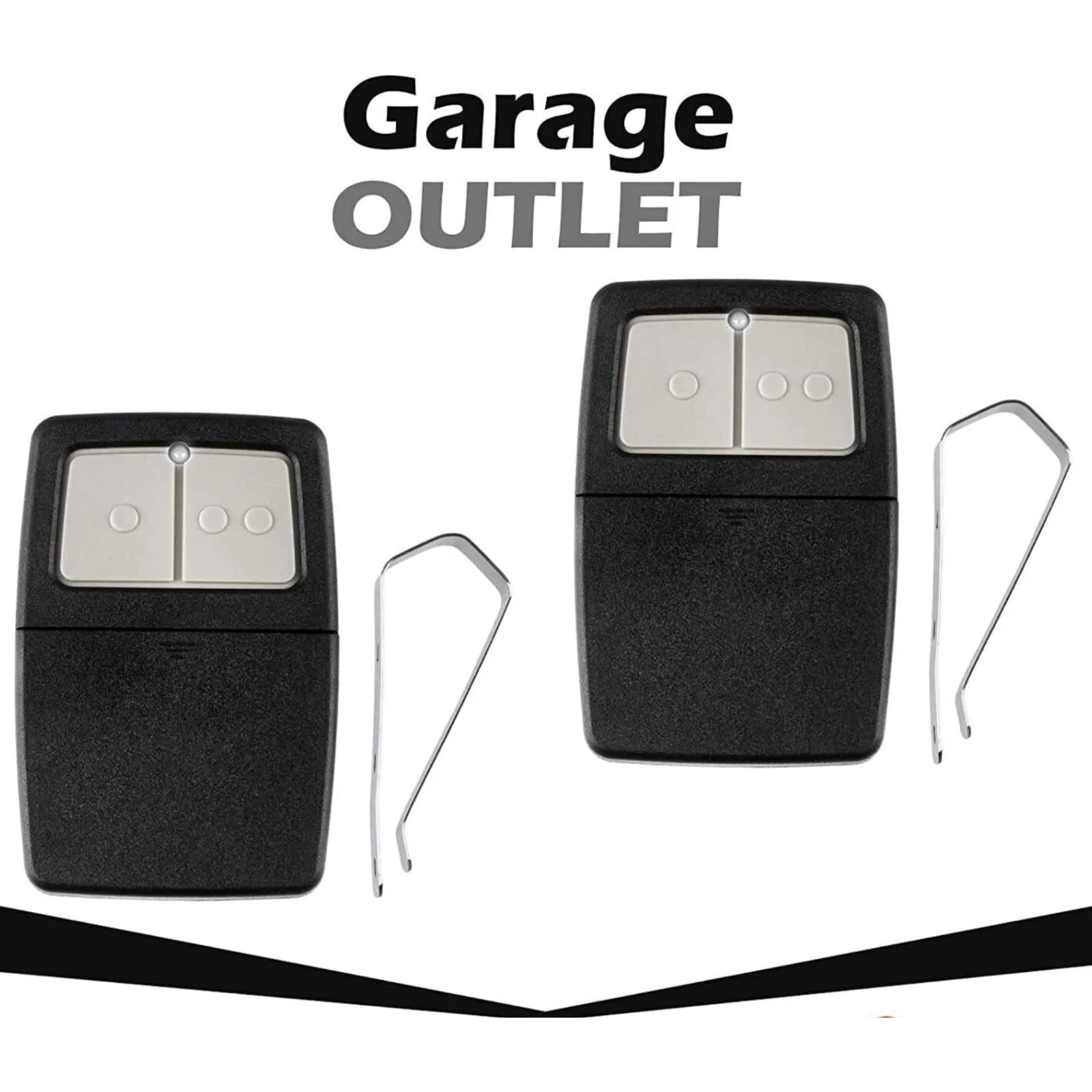 2 for Universal Clicker 375LM 375UT KLIK1U Garage Gate Door Opener Remote Dip