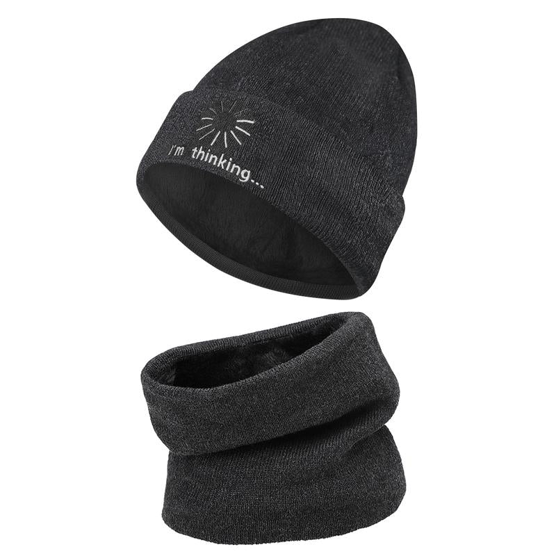 The Latest Fall and Winter Goodies for 2024,Winter Beanie Hat Scarf Gloves, Warm Fleece Knit Winter Hats Touch Screen Gloves Neck Scarf Set Winter Gifts for Women