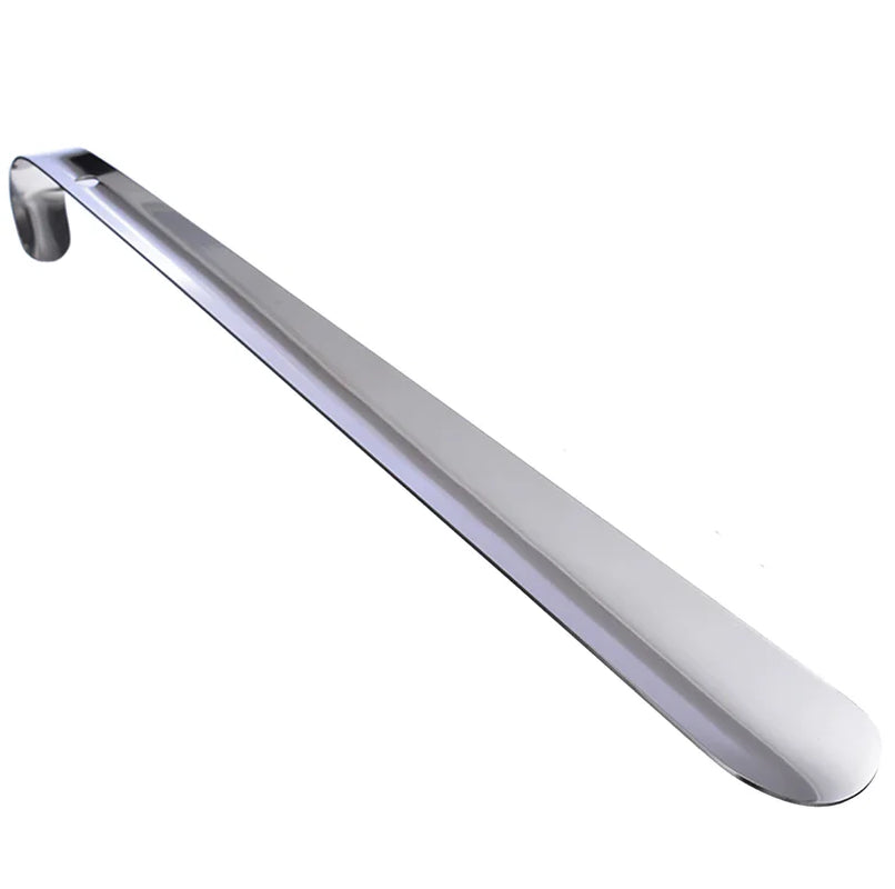 22In Extra Long Handle Shoe Horn Stainless Steel Metal Shoes Remover Shoehorn US