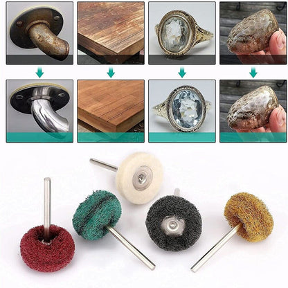 50 Metal Polishing Buffing Wheel Burr Kit Rotary Tool Accessories Set for Dremel