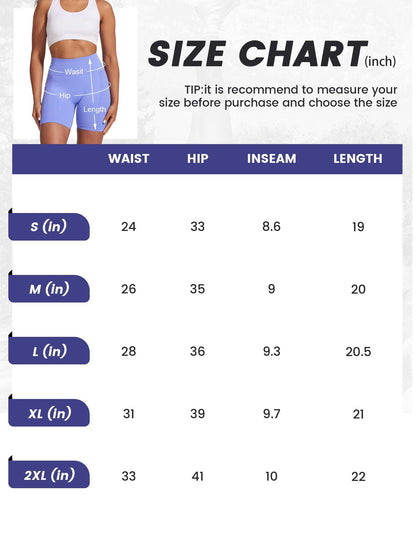 Workout Shorts For Women, Seamless High Waist Tummy Control Biker Gym Yoga Butt Lifting Athletic
