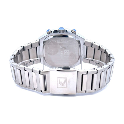 SURREPTITIOUS METAL BACK BLUE STAINLESS ICED OUT WATCH I 5518113
