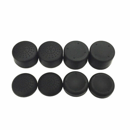 8Pcs Black Silicone Thumb Stick Grip Cover Caps For PS4 & Xbox One