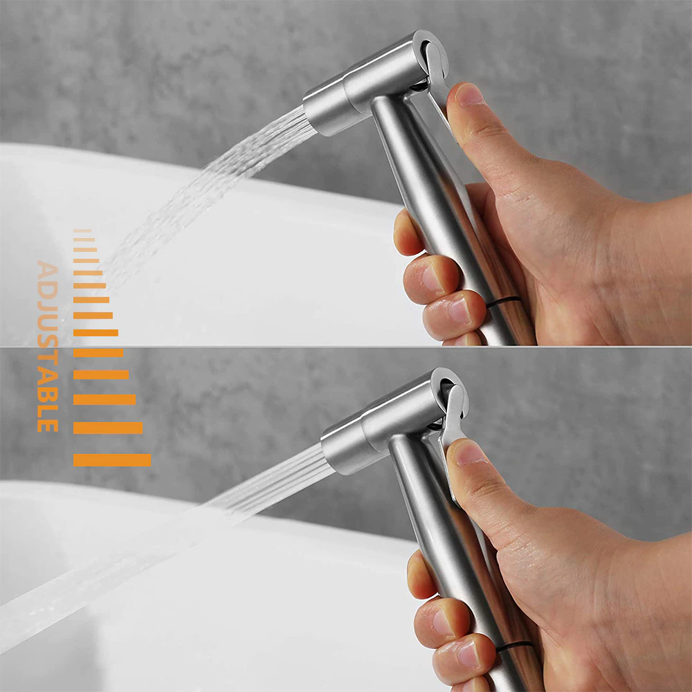 Toilet Shattaf Adapter Hose Bidet Spray Stainless Steel Handheld