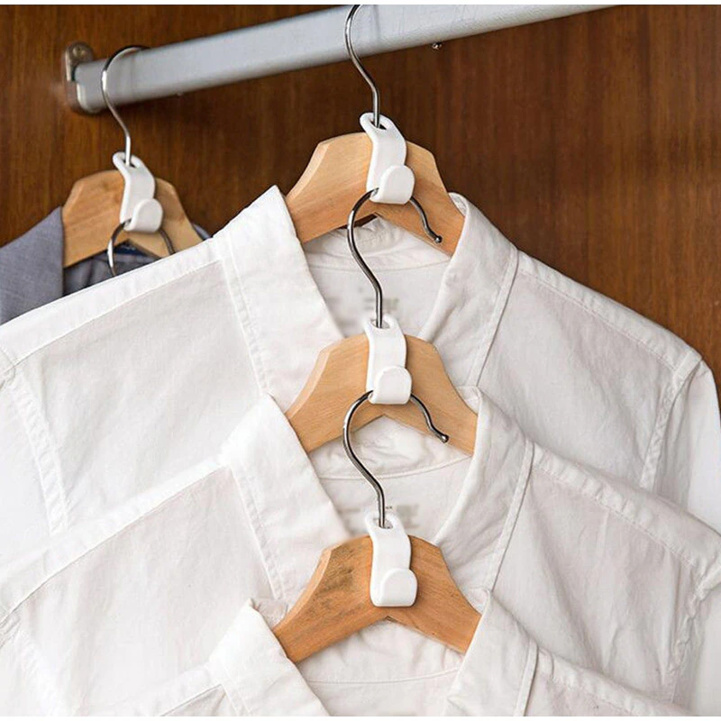 40 PCS Clothes Hanger Connector Hooks Closet Hangers Organizer Space