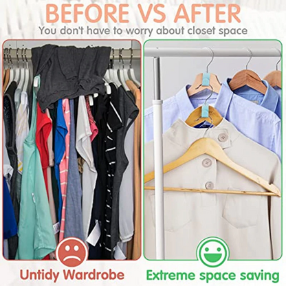 40 PCS Clothes Hanger Connector Hooks Closet Hangers Organizer Space