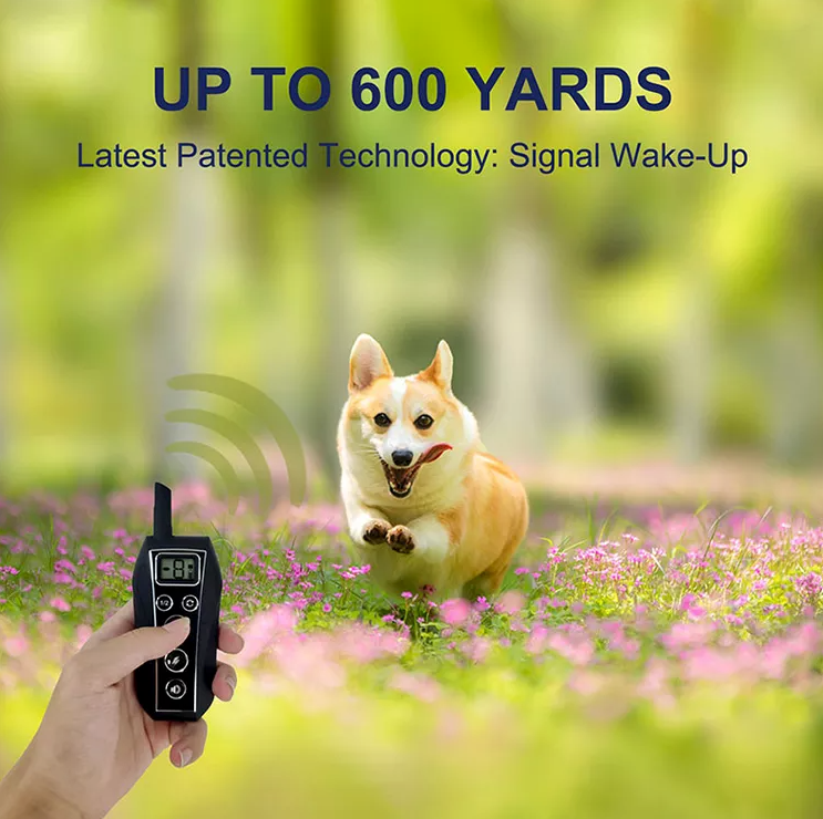 650 YD Remote Dog Training Shock Collar Waterproof for Small Medium