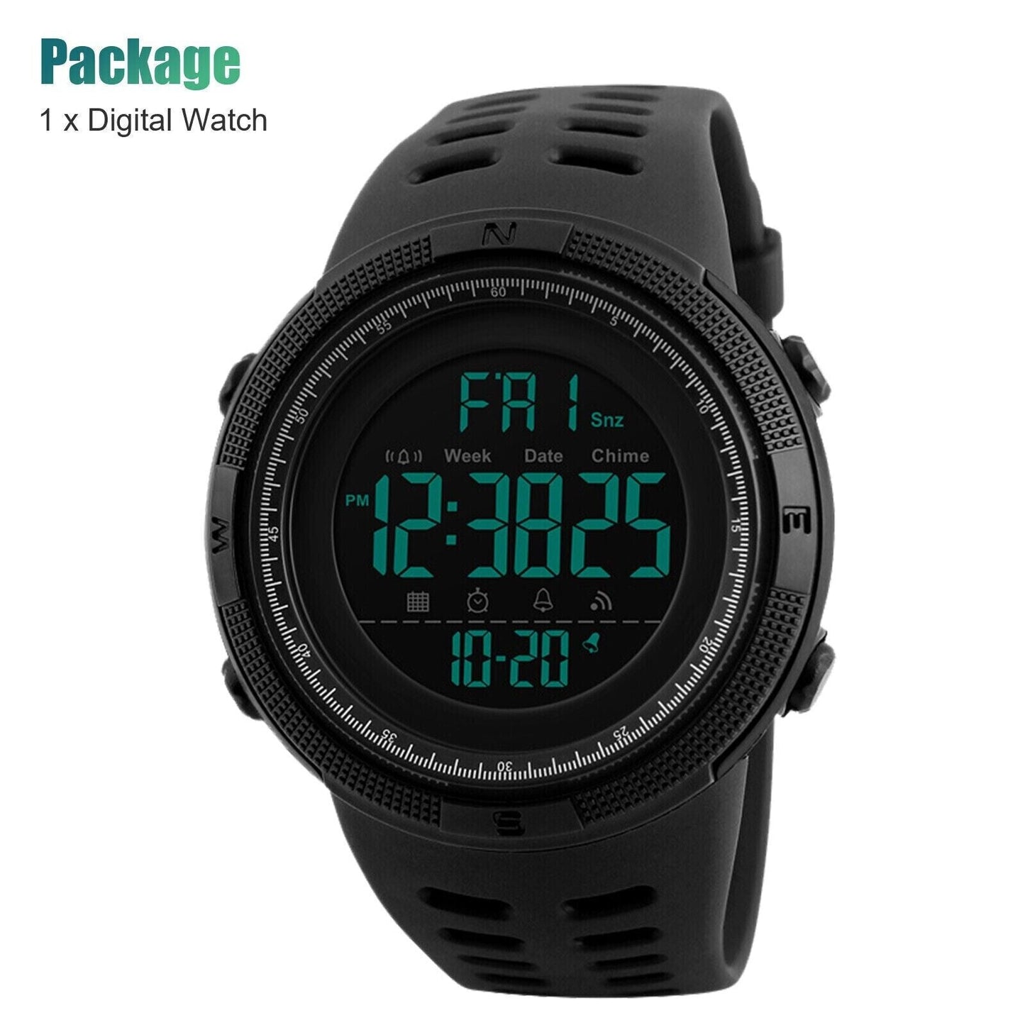 SKMEI Men's Digital Army Military Sport Quartz Analog Chrono