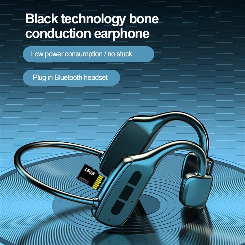 Bone Conduction Headphones Bluetooth 5.1 Wireless Headset Earbuds