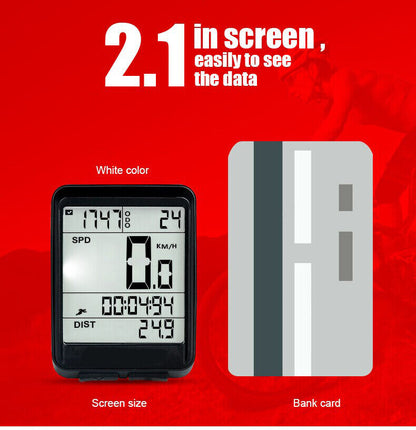 Bike Bicycle Speedometer Cycle Digital Odometer Computer Waterproof