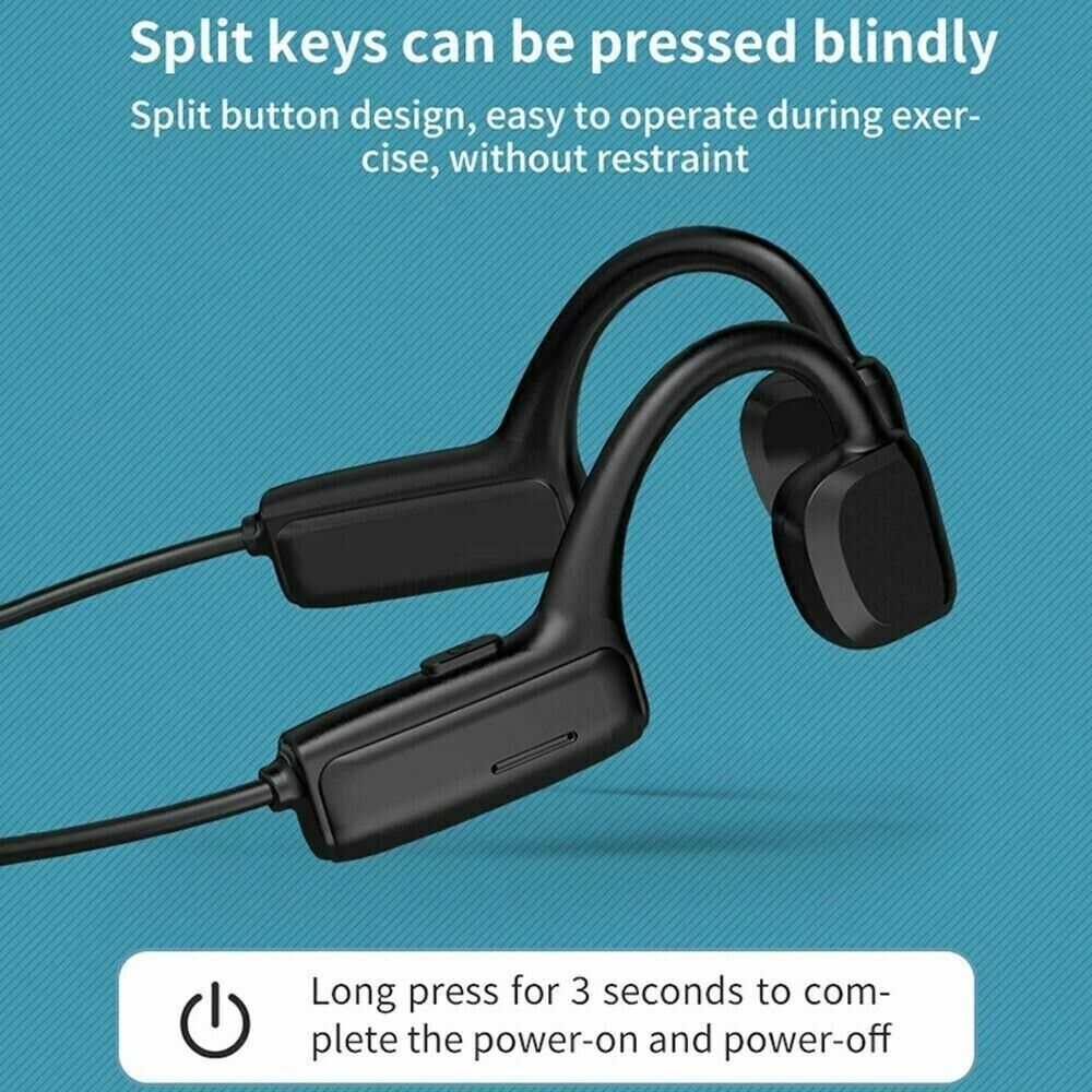 Bone Conduction Headphones Bluetooth 5.1 Wireless Earbuds Outdoor