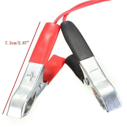 2PCS Car Battery Alligator Clamp Clip Cigarette Lighter Power Adapter