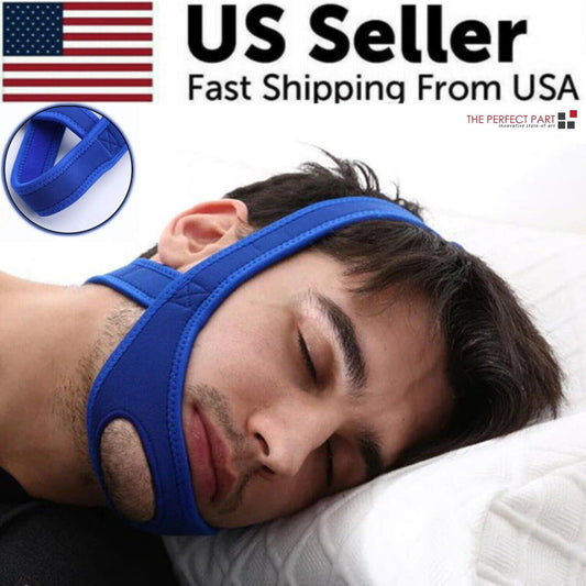 Snore Stop Anti Snoring Chin Strap Sleep Apnea Belt Snoreless Sleep
