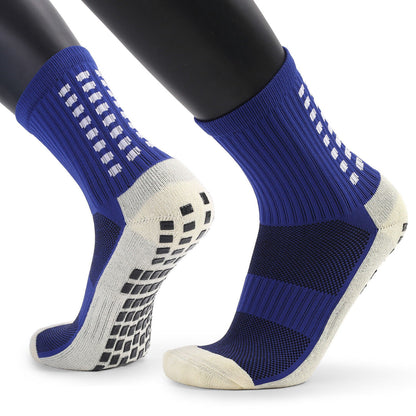 3 Pair Sport Socks Anti Slip W/ Grip Soccer Men Football Basketball