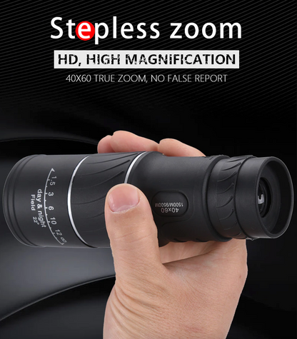 40X60 Monocular Binoculars With Night Vision BAK4 Prism High Power