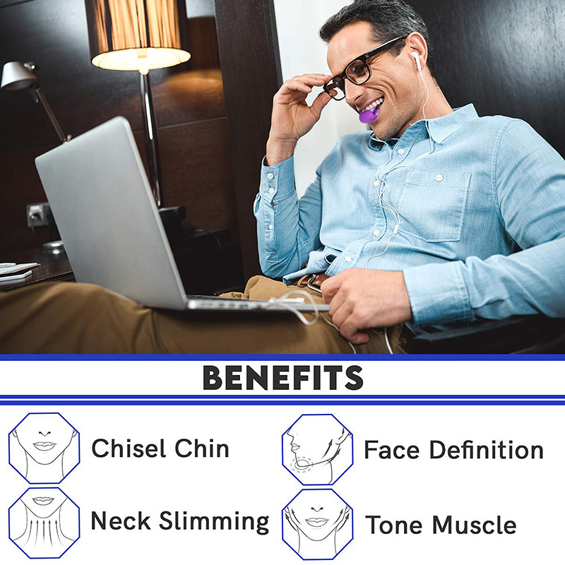 3PCS Jawline Exerciser Mouth Exercise Fitness Ball Neck Face Jaw