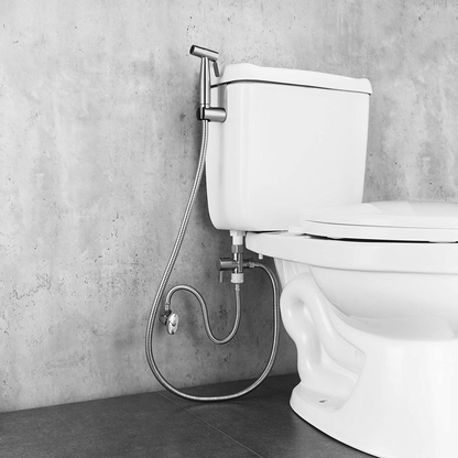 Toilet Shattaf Adapter Hose Bidet Spray Stainless Steel Handheld