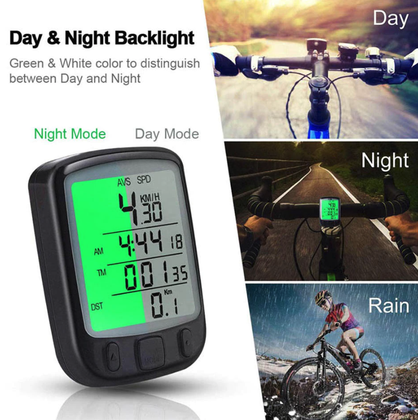 Bike Bicycle Speedometer Cycle Digital Odometer Computer Waterproof