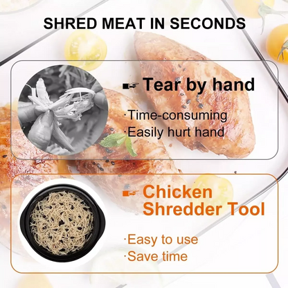 Large Chicken Shredder Tool Twist Meat Shredding Grinder Handles