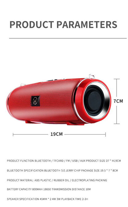Bluetooth 5.1 Speaker Wireless Waterproof Outdoor Stereo LOUD Bass