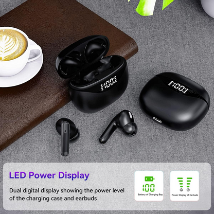 Bluetooth Earbuds Headset 5.3 Wireless Noise Cancelling TWS Trucker