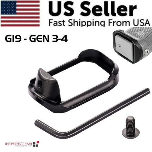 Anodized Aluminum Flared Magwell For Glock 19/17/22/24/31/34/35/37 Gen