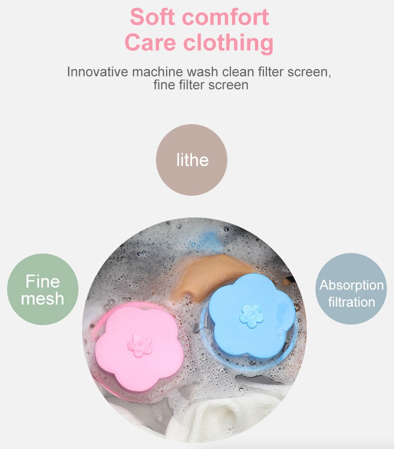 2 Pcs Floating Pet Fur Catcher Laundry Lint Pet Hair Remover For