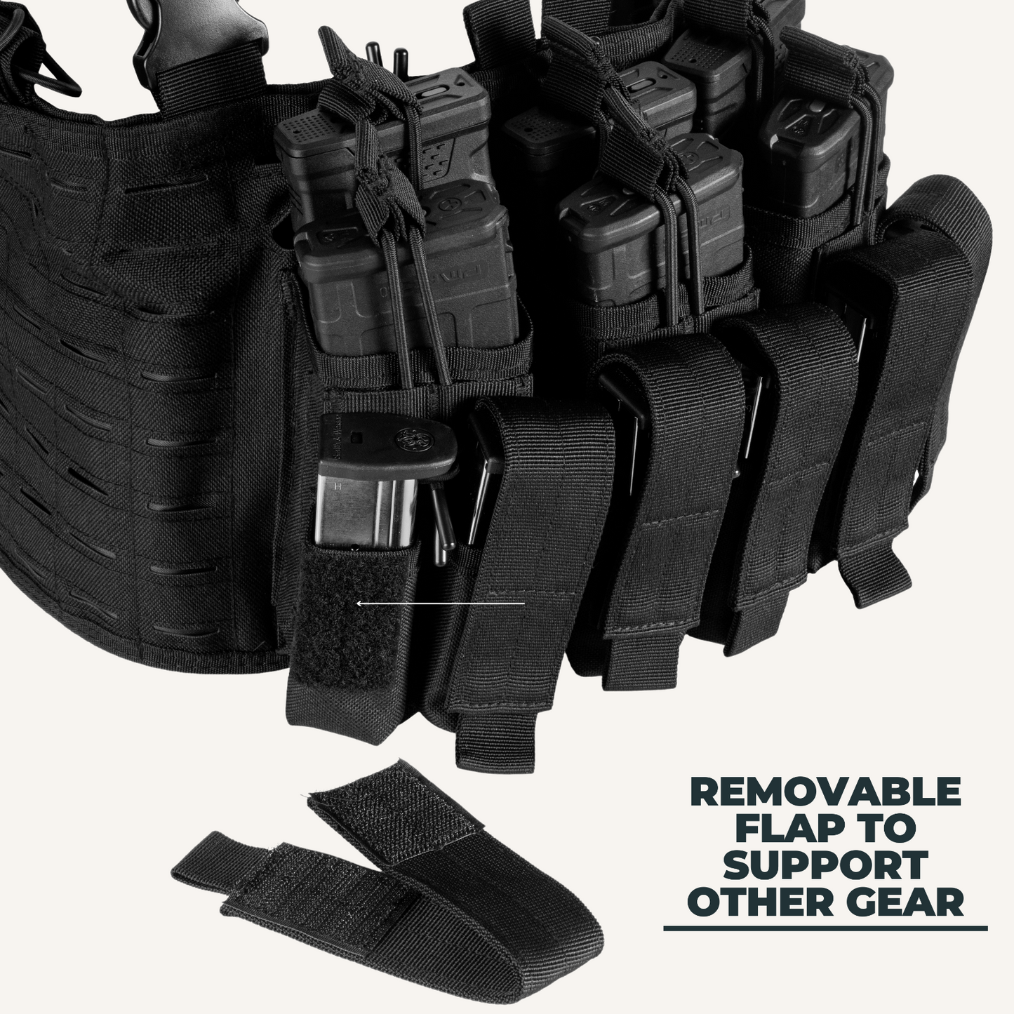 Tactical Chest Rig Vest Kangaroo Magazine Pouch Military Recon Harness
