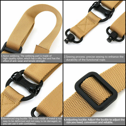 Retro Tactical Adjust Quick Detach QD 1 2 Point Multi Mission 1.2"
