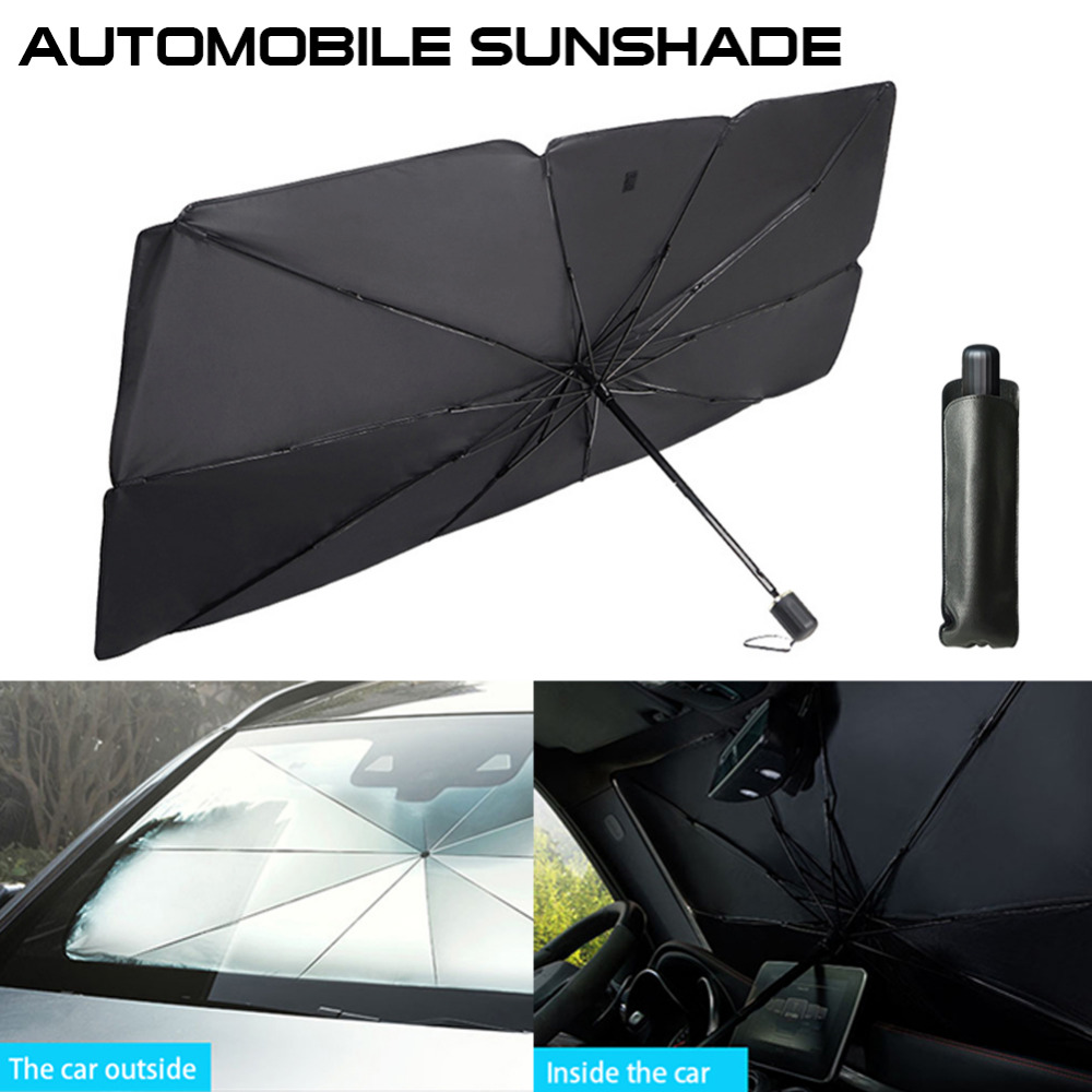 57" Car Windshield Sun Shade Foldable Umbrella Front Window Cover
