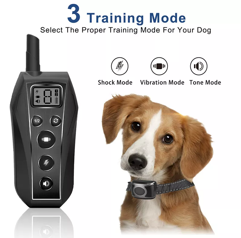 650 YD Remote Dog Training Shock Collar Waterproof for Small Medium