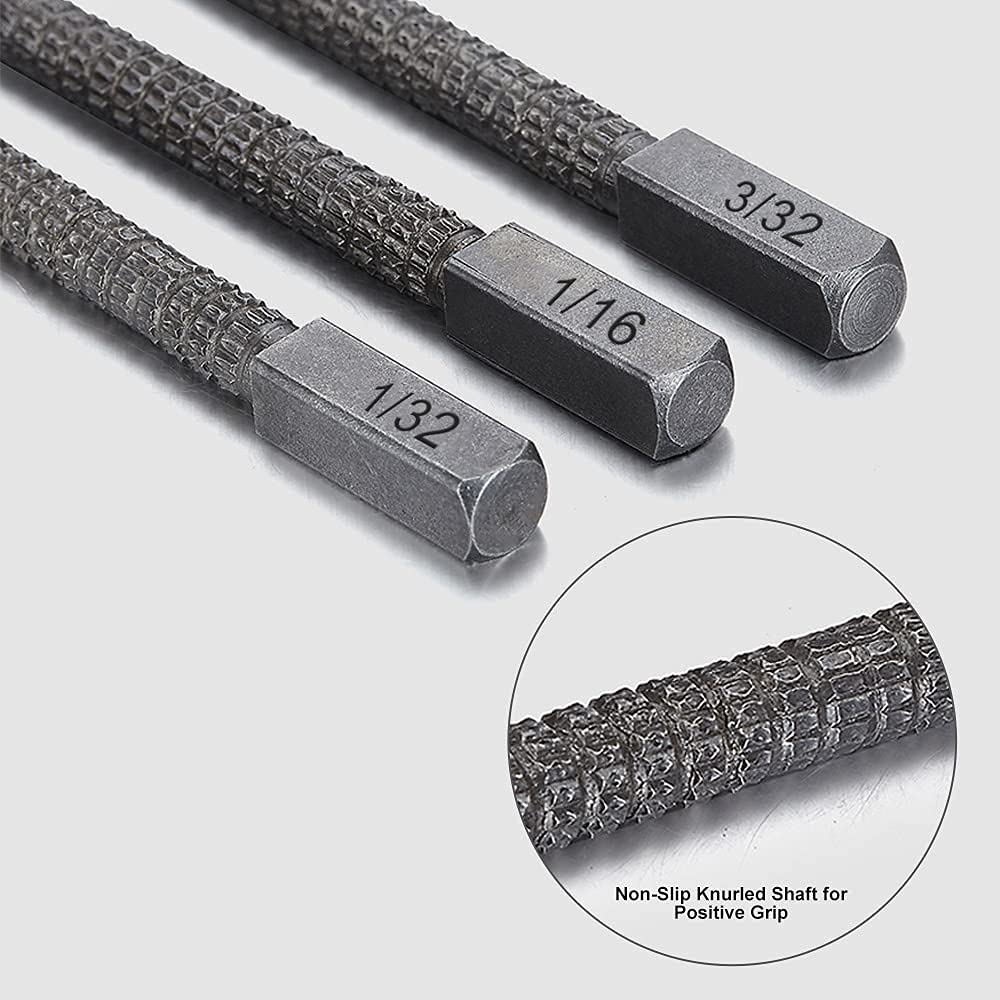 4 Piece Nail Setter & Center Punch Set 4" Wood Metal Super Impact