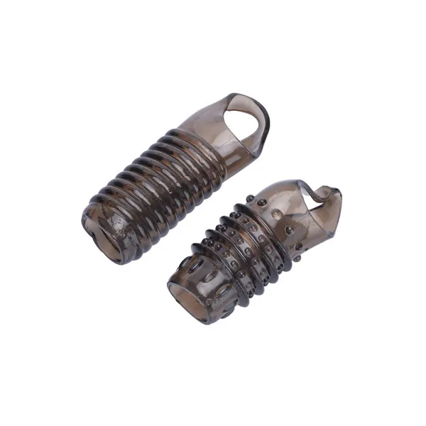 2PCS Reusable Cock Ring Glans Penis Enlarger Delayed Ejaculation