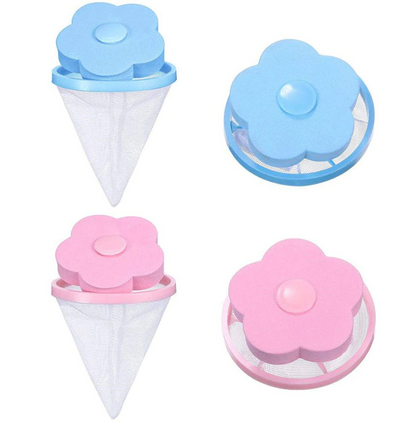 2 Pcs Floating Pet Fur Catcher Laundry Lint Pet Hair Remover For