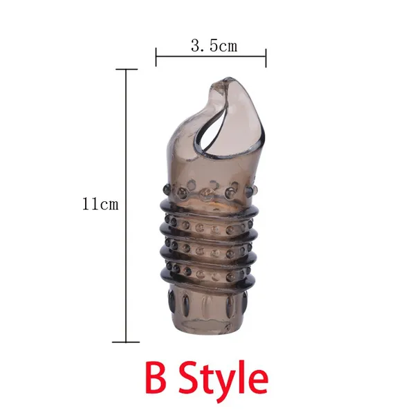 2PCS Reusable Cock Ring Glans Penis Enlarger Delayed Ejaculation