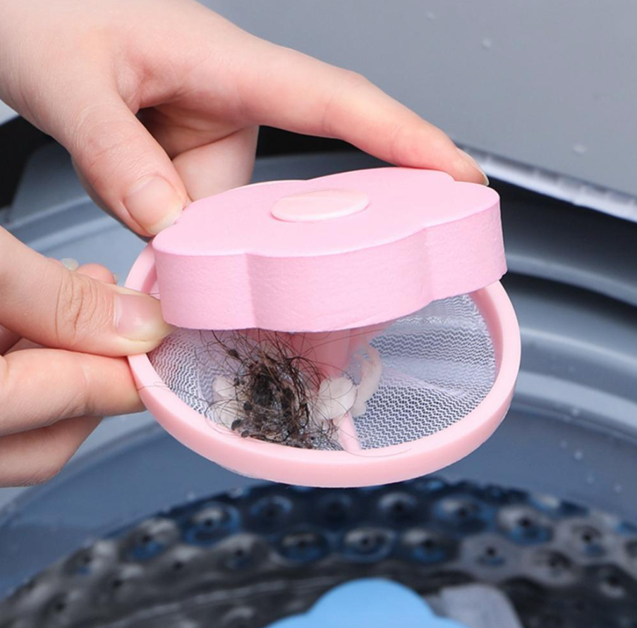 2 Pcs Floating Pet Fur Catcher Laundry Lint Pet Hair Remover For