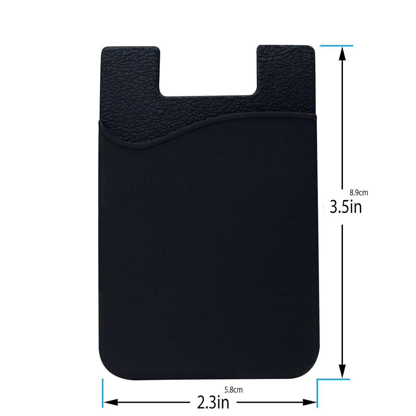 5x Silicone Credit Card Holder Cell Phone Wallet Pocket Sticker