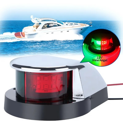 Waterproof Boat Navigation Light LED Bow Marine Front Pontoon Lamp Red