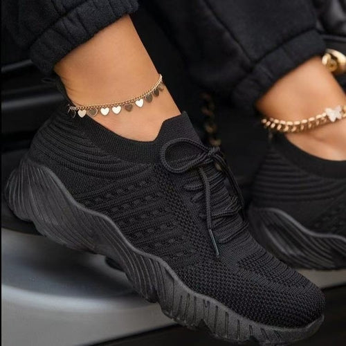 Womens Running Trainers Ladies Sneakers Slip On Walking Gym Comfy