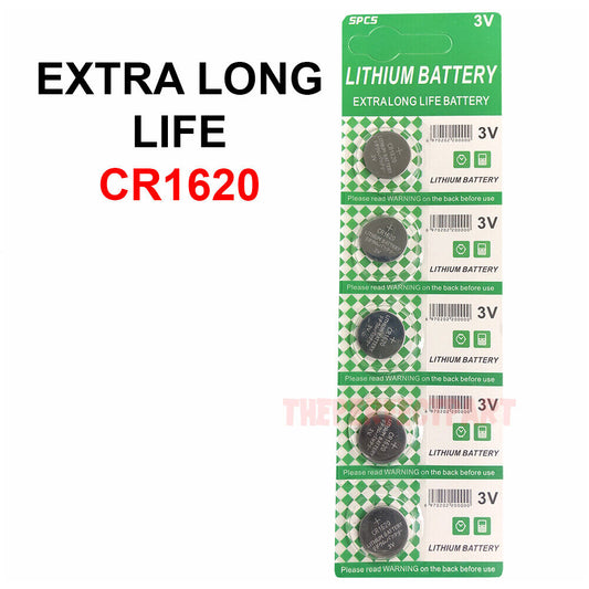5 PCS CR1620 Lithium Battery 3V Button Cell Watches Pagers Calculators