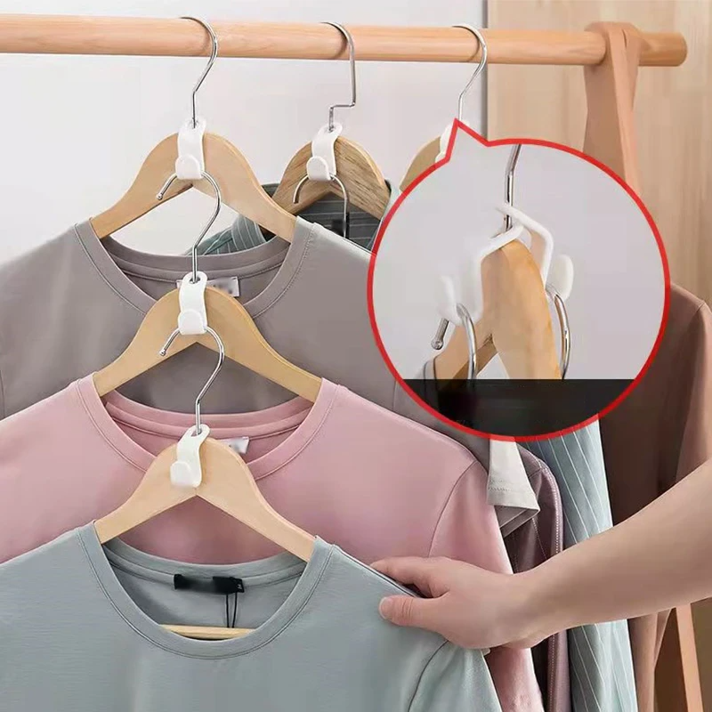40 PCS Clothes Hanger Connector Hooks Closet Hangers Organizer Space